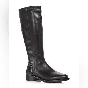 Aquatalia Nathalia black leather calf boots